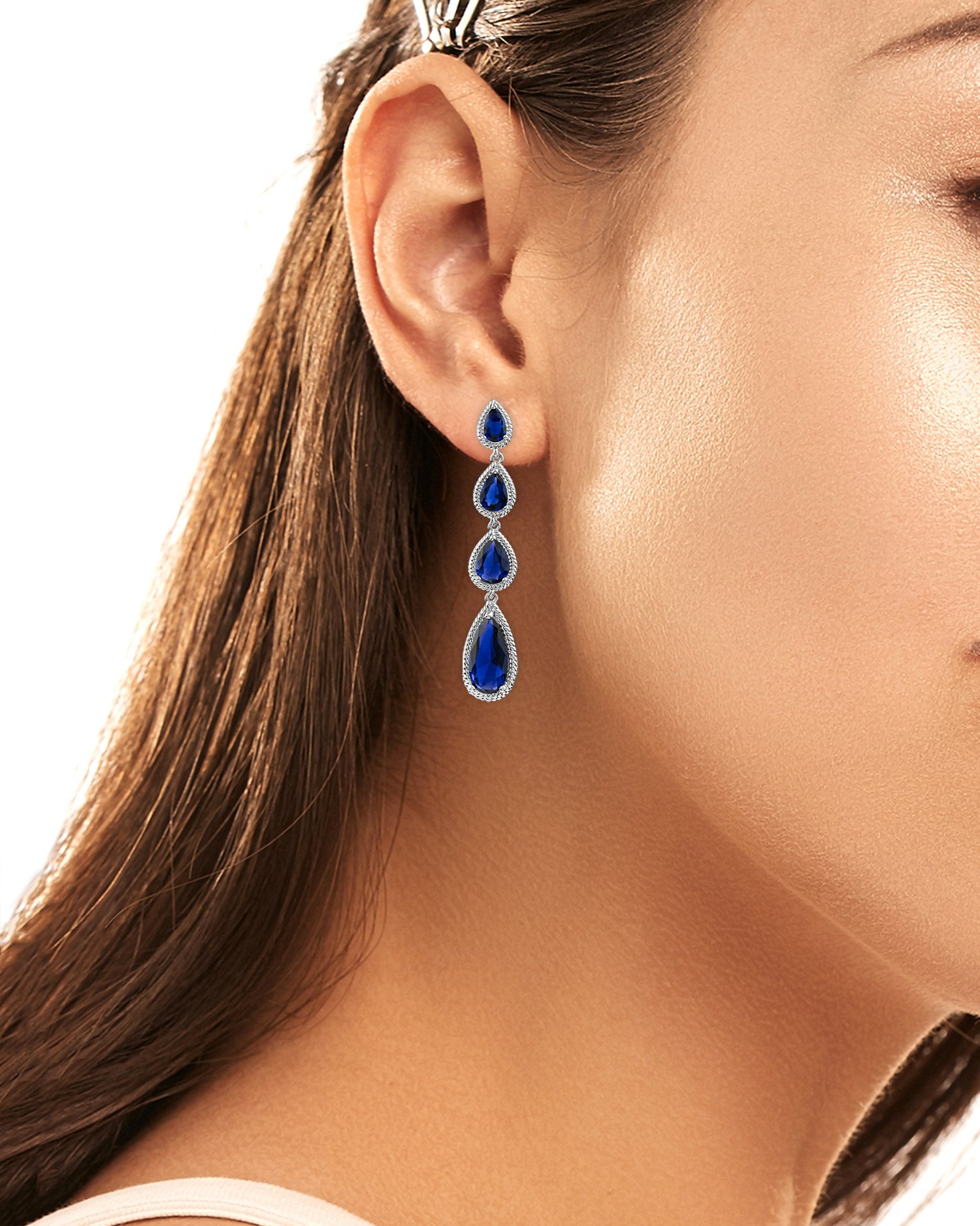 Buy Blue Eclectic Stone Circle Drop Earring - Accessorize India